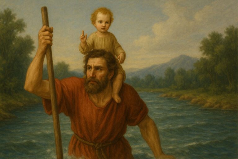 Read more about the article St. Christopher: Patron of Travelers and Bearer of Christ
