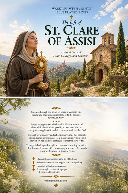 The Life of St. Clare of Assisi - Front and Book Cover