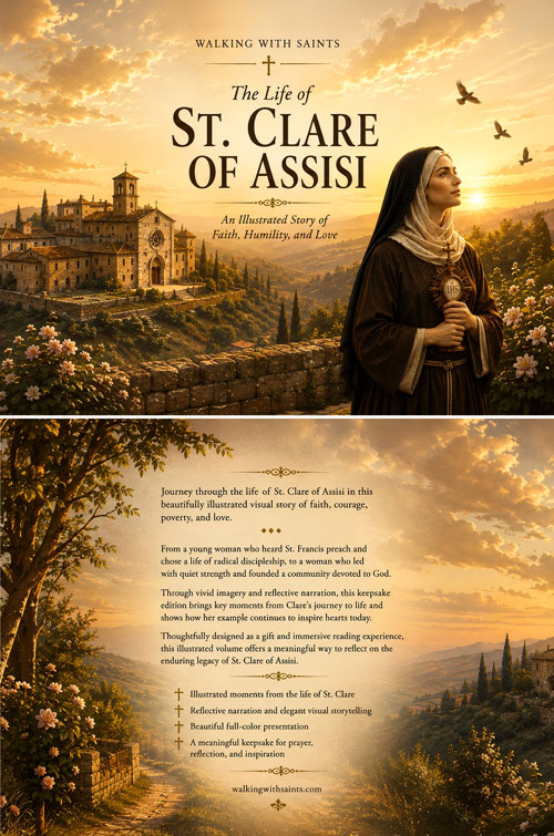 The Life of St. Clare of Assisi - Front and Book Cover