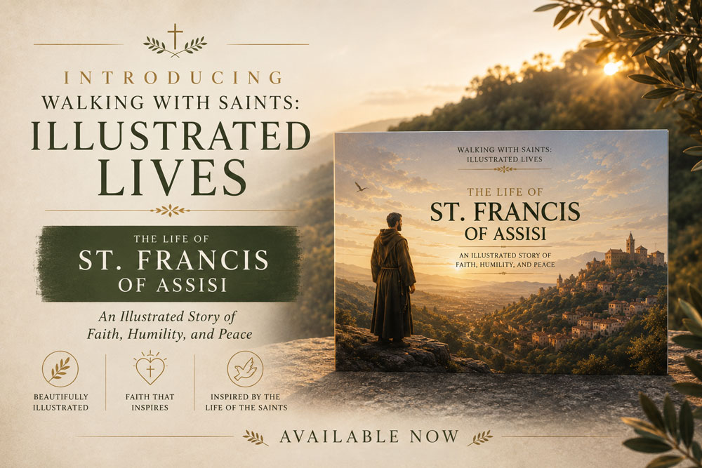 Walking With Saints: Illustrated Lives The Life of St. Francis of Assisi - An Illustrated Story of Faith, Humility, and Peace