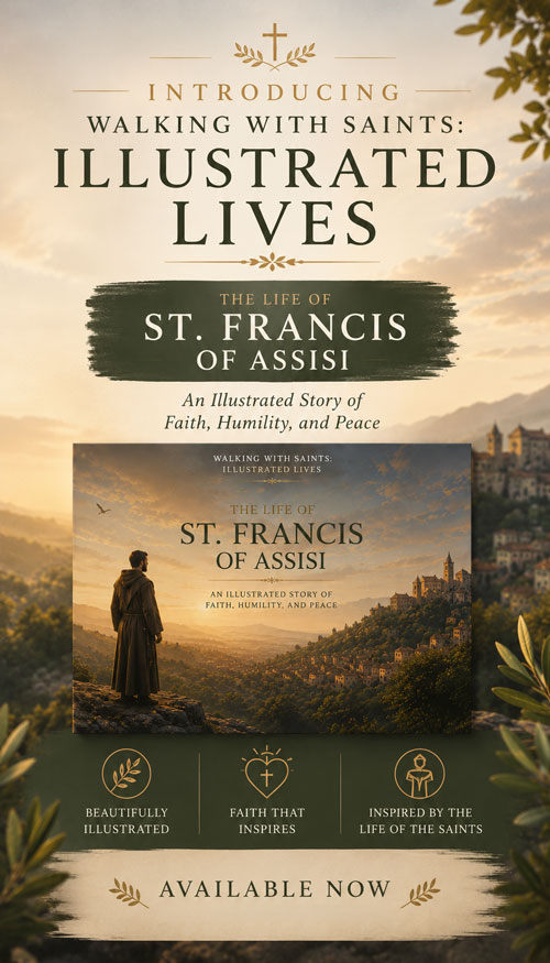 Walking With Saints: Illustrated Lives The Life of St. Francis of Assisi - An Illustrated Story of Faith, Humility, and Peace