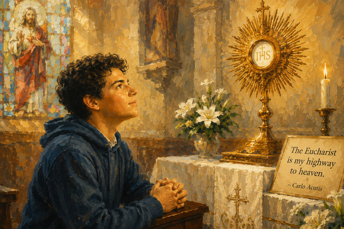 You are currently viewing The Eucharist is my highway to heaven – Meaning (St. Carlo Acutis)