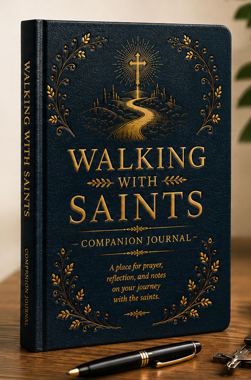Walking With Saints Companion Journal Book Cover