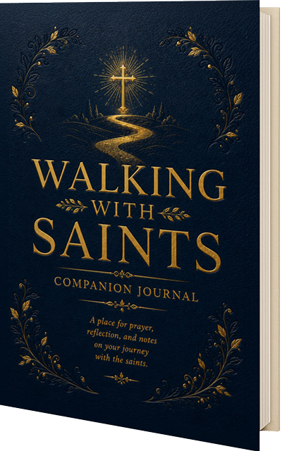 Walking With Saints In Companion Journal Book Cover