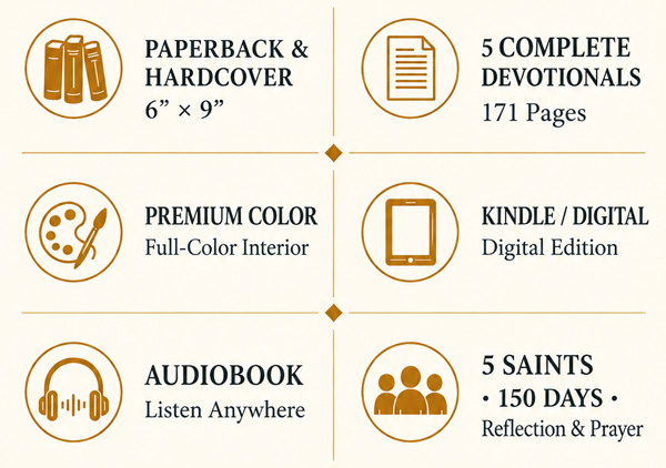 Walking With Saints book features and available formats